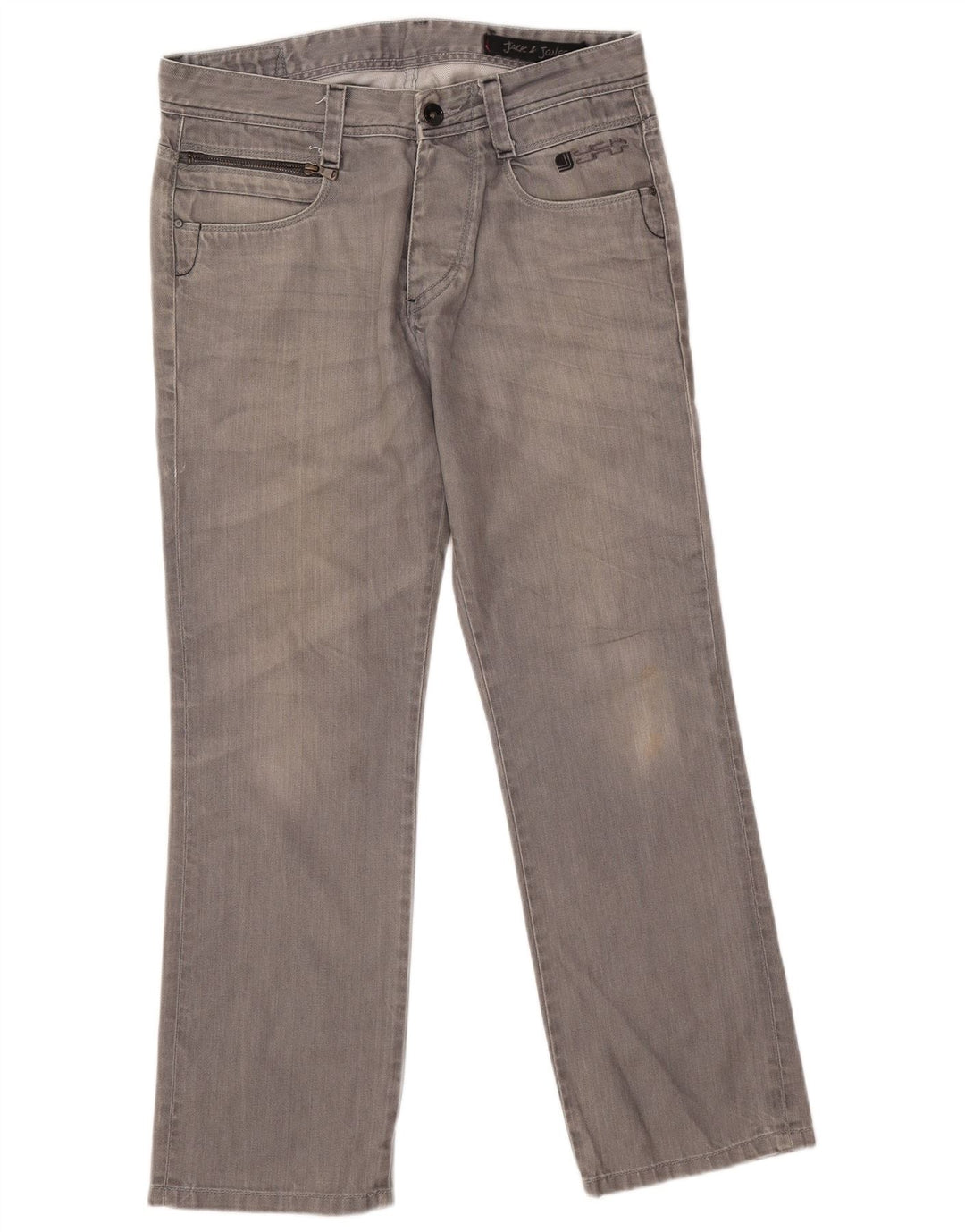 Jack & Jones Mens Straight Jeans W33 L29 Grey