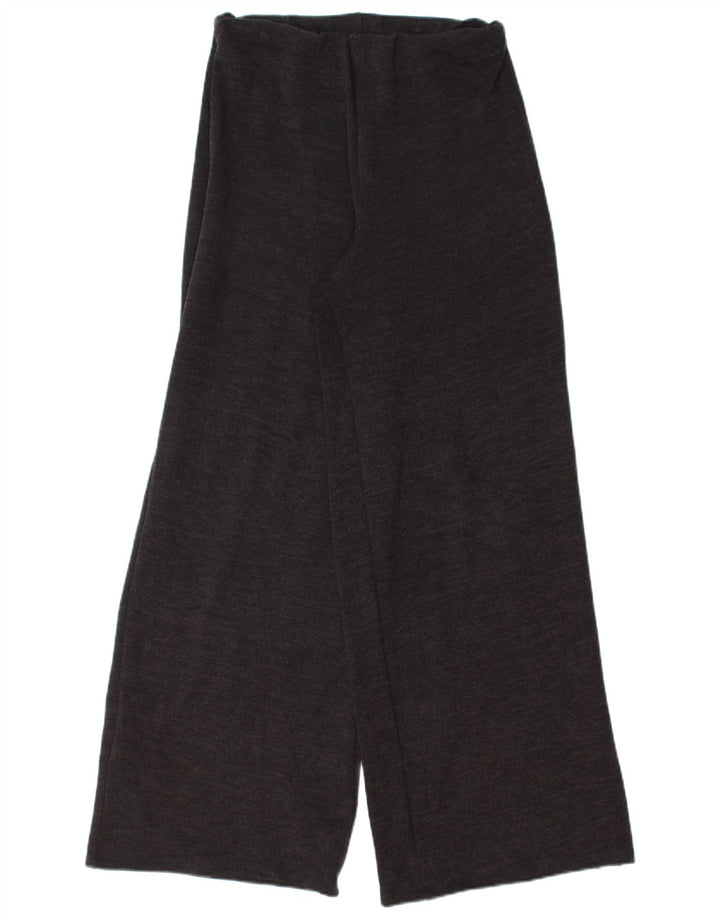 Zara Womens Wide Leg Casual Trousers Small W26 L30 Black Polyester