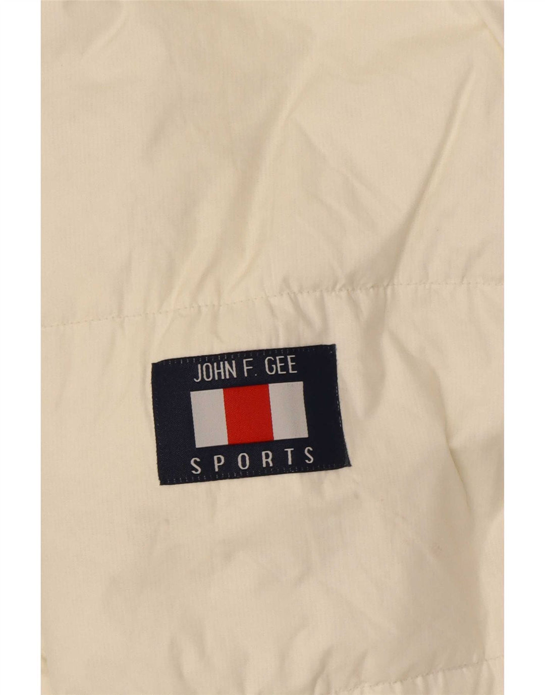 John F Gee Mens Padded Jacket UK 40 Large White Polyamide