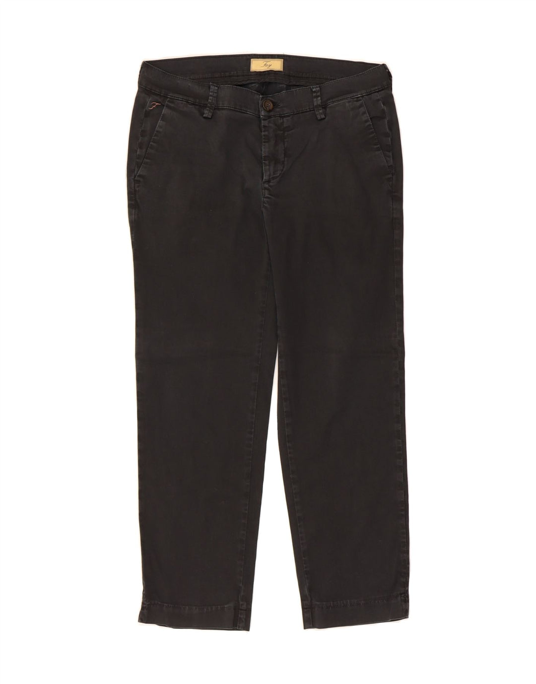 FAY Womens Straight Chino Trousers W30 L26 Black Cotton Vintage Fay and Second-Hand Fay from Messina Hembry 