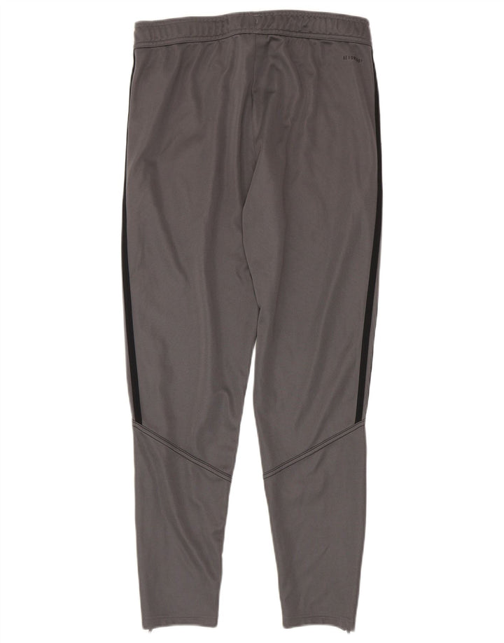 Adidas Mens Aeroready Tracksuit Trousers Medium Grey Polyester