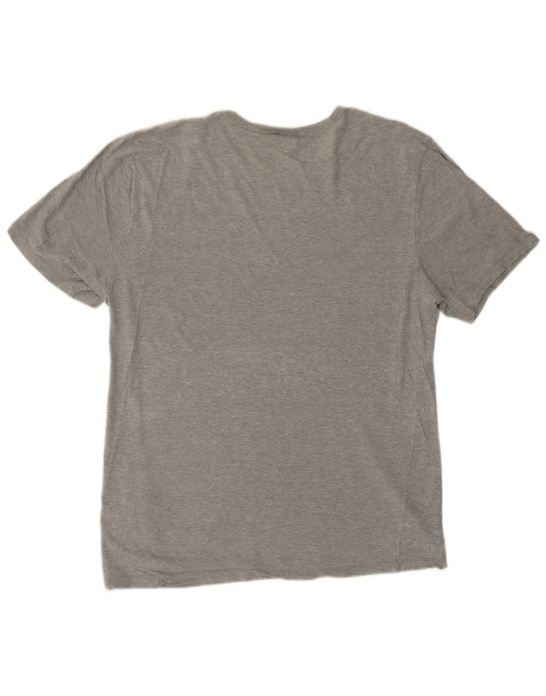 HUGO BOSS Womens T-Shirt Top UK 16 Large Grey Cotton