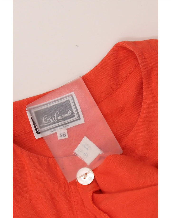 Luisa Spagnoli Womens Shift Dress IT 48 XL Orange