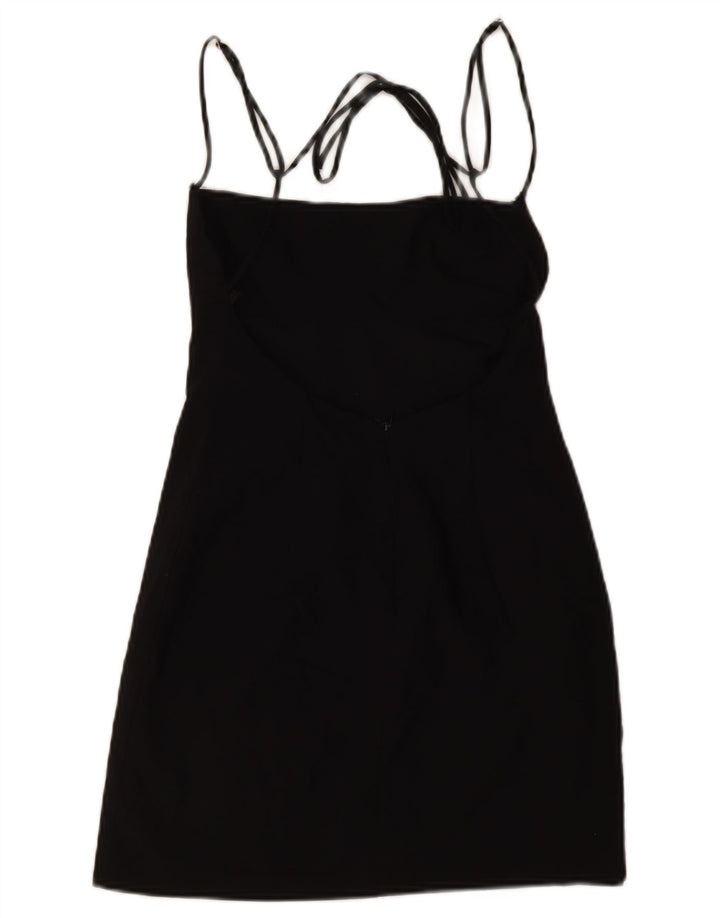 Zara Womens Mini Off Shoulder Dress UK 14 Medium Black