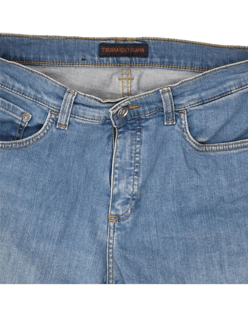 TRUSSARDI Womens Skinny Jeans W30 L32  Blue Cotton | Vintage Trussardi | Thrift | Second-Hand Trussardi | Used Clothing | Messina Hembry 