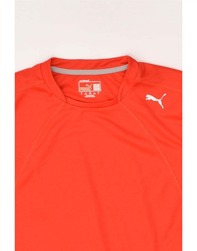 PUMA Mens T-Shirt Top Small Red | Vintage Puma | Thrift | Second-Hand Puma | Used Clothing | Messina Hembry 
