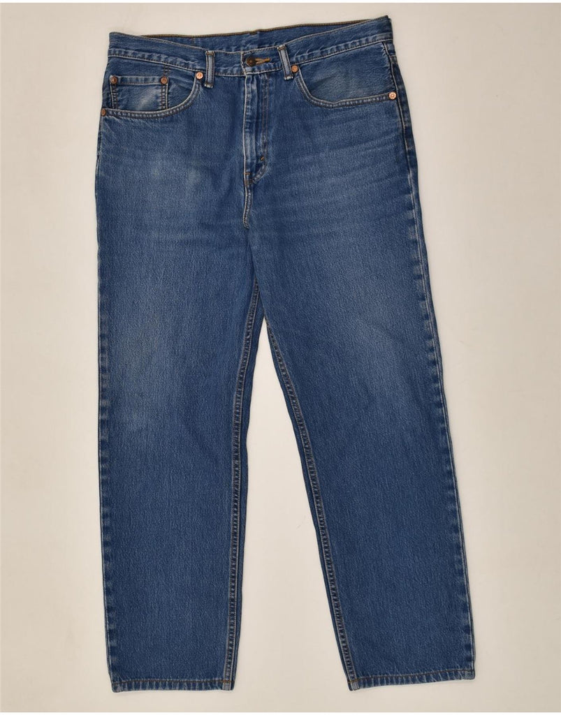 LEVI'S Mens 504 Straight Jeans W36 L28 Blue | Vintage Levi's | Thrift | Second-Hand Levi's | Used Clothing | Messina Hembry 