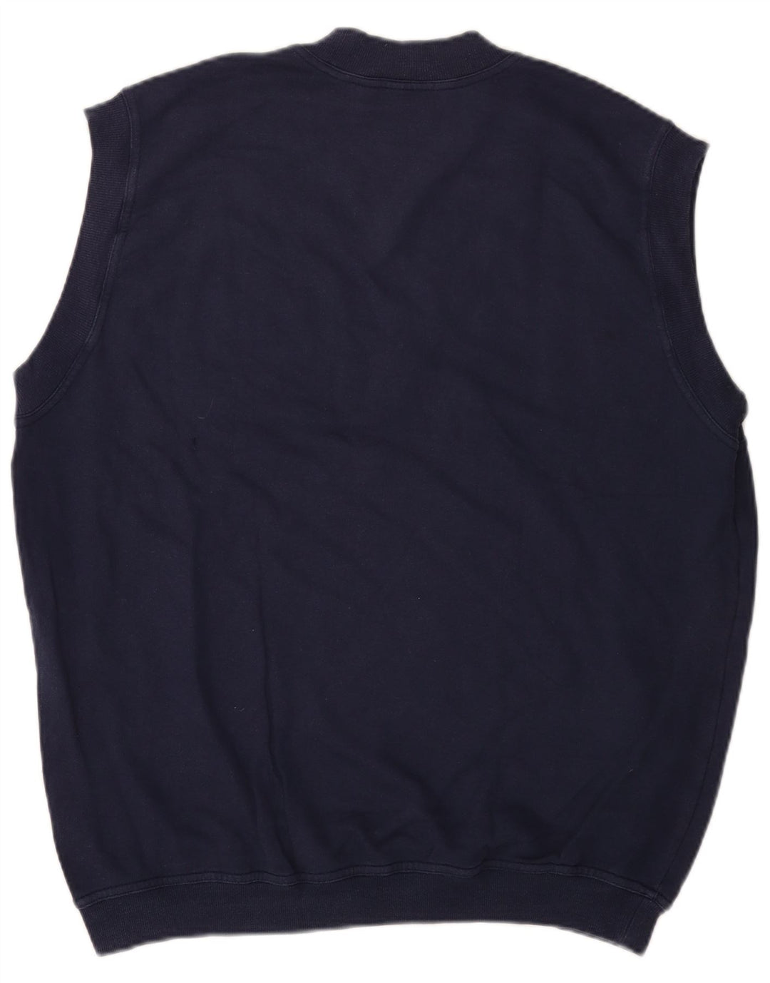 Ellesse Mens Sleeveless Sweatshirt Jumper 2XL Navy Blue Cotton