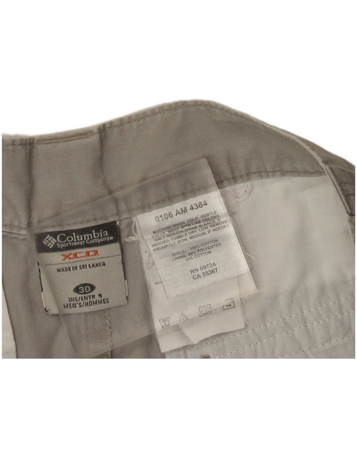 Columbia Mens Cargo Shorts W30 Medium Grey Cotton