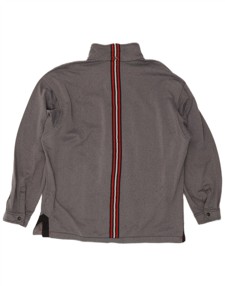 Lotto Mens Tracksuit Top Jacket UK 42/44 XL Grey Colourblock Polyester