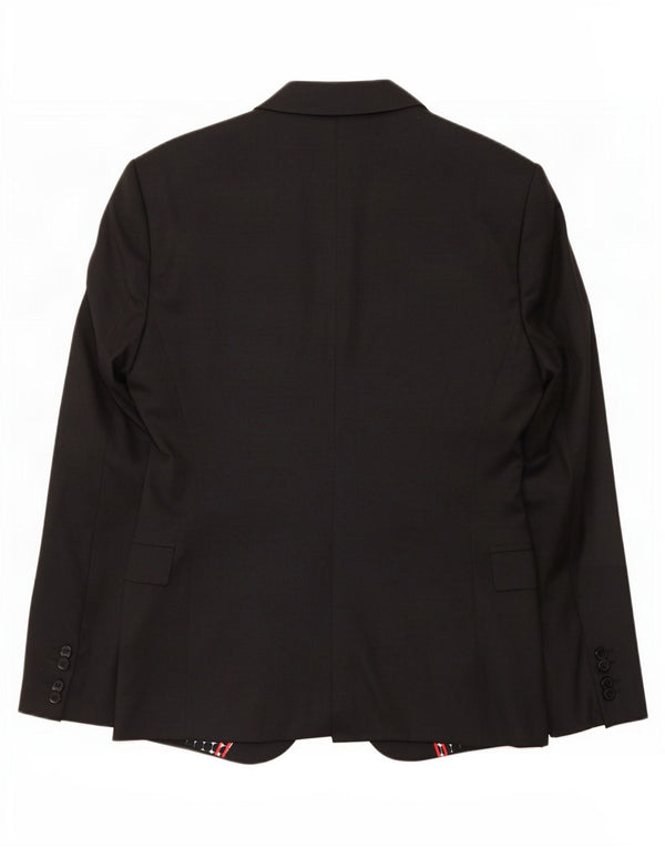 Hugo Boss Mens 2 Button Blazer Jacket EU 44 XS Black
