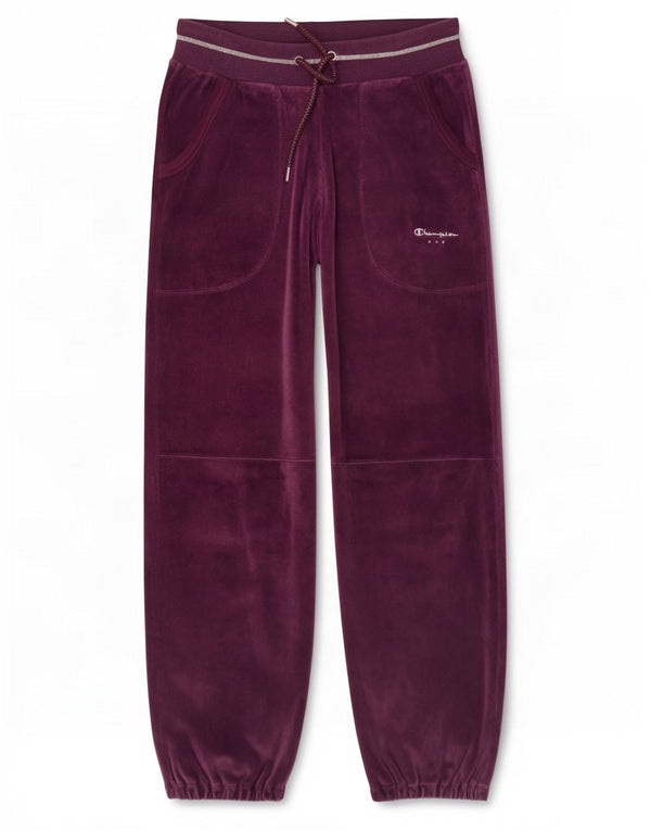 Champion Girls Velvet Tracksuit Trousers Joggers 9-10 Years Medium Purple