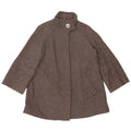 Zara Womens Oversized Overcoat UK 10 Small Grey Wool