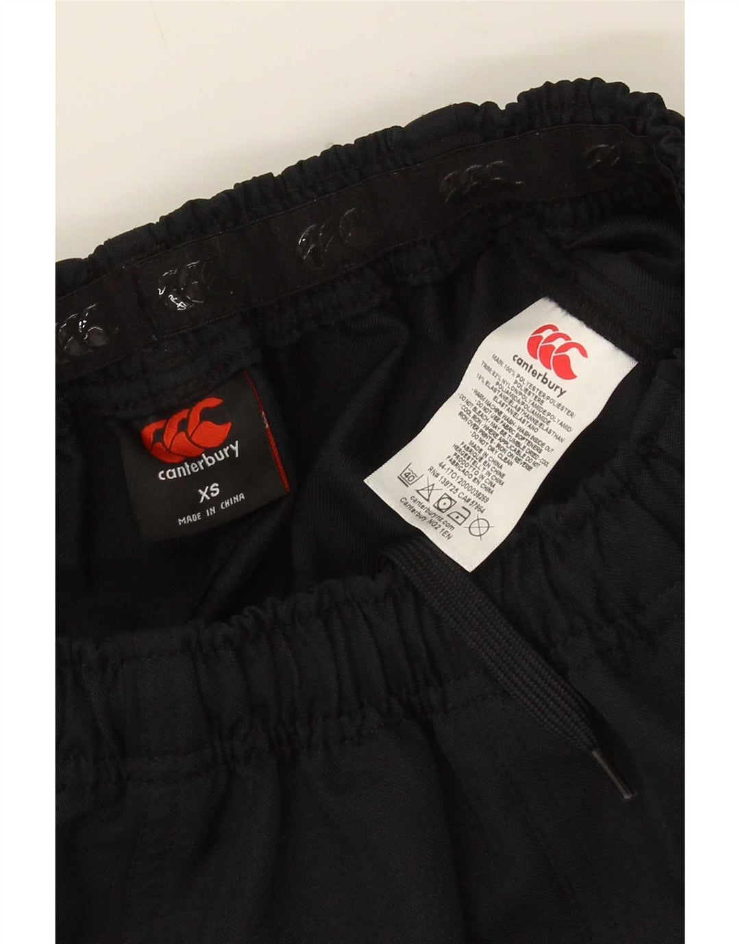 Canterbury Mens Compbell College Sport Shorts XS Black Polyester
