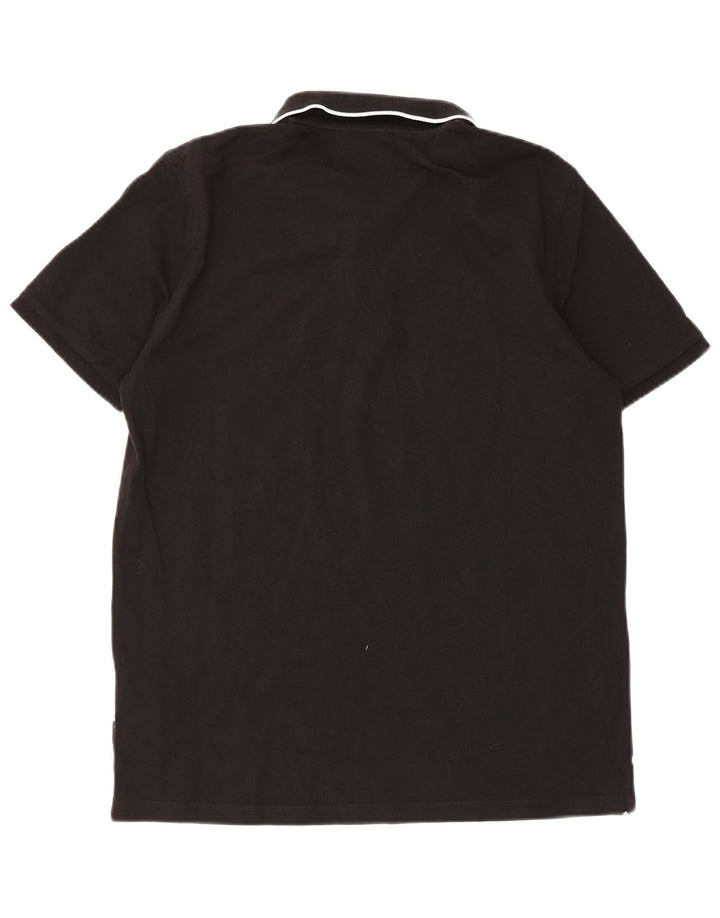 Liu Jo Mens Polo Shirt Medium Black Cotton
