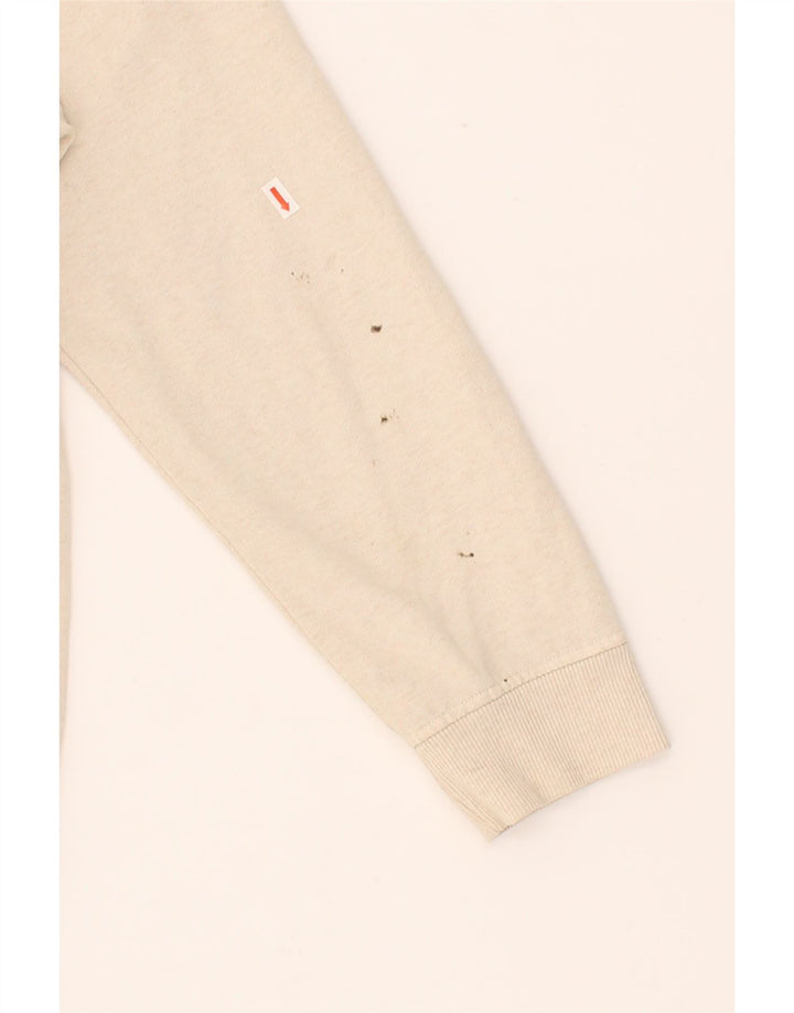 IZOD Mens Sweatshirt Jumper Large Beige Striped Cotton Vintage Izod and Second-Hand Izod from Messina Hembry 