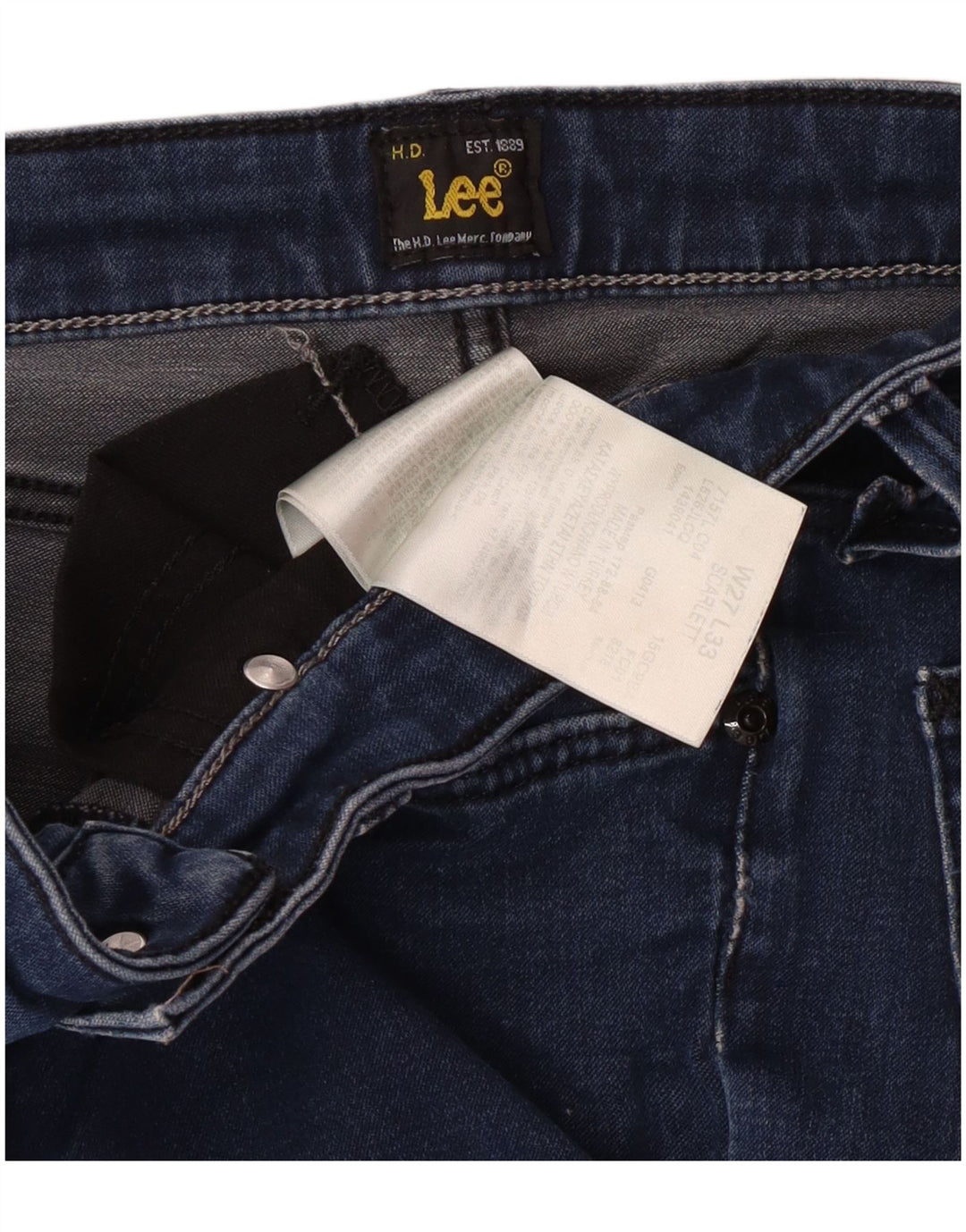 Lee Womens Scarlett Skinny Jeans W27 L29 Blue Cotton