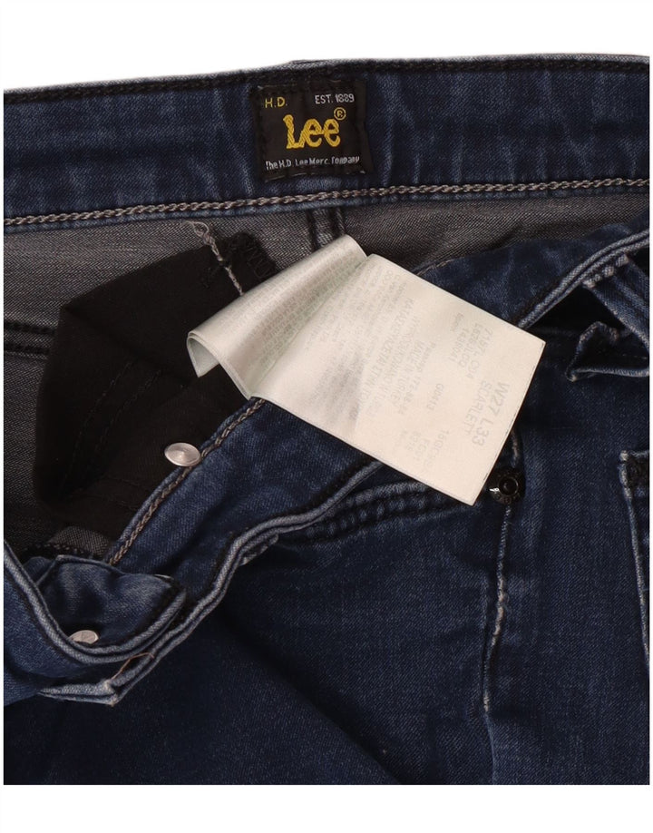 Lee Womens Scarlett Skinny Jeans W27 L29 Blue Cotton