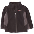Bergans Boys Fleece Jacket 5-6 Years Black Colourblock Polyester
