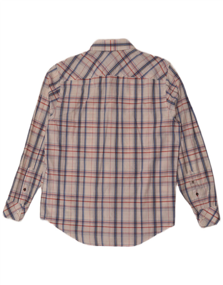 Timberland Mens Regular Fit Shirt Medium White Check Cotton