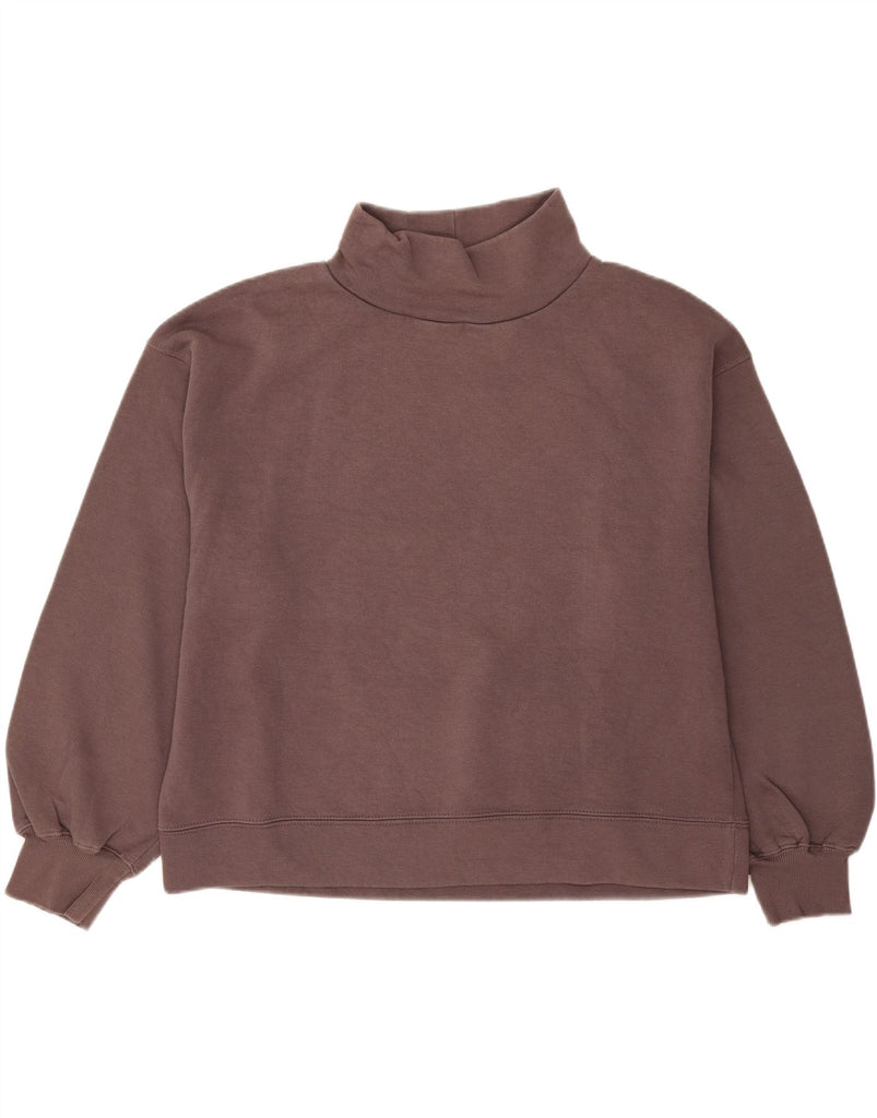 ZARA Womens Oversized Sweatshirt Jumper UK 16 Large Purple Cotton Vintage Zara and Second-Hand Zara from Messina Hembry 