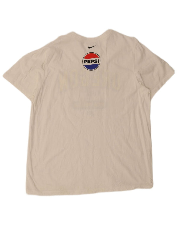 Nike Mens Oregon Ducks Graphic T-Shirt Top XL White Cotton