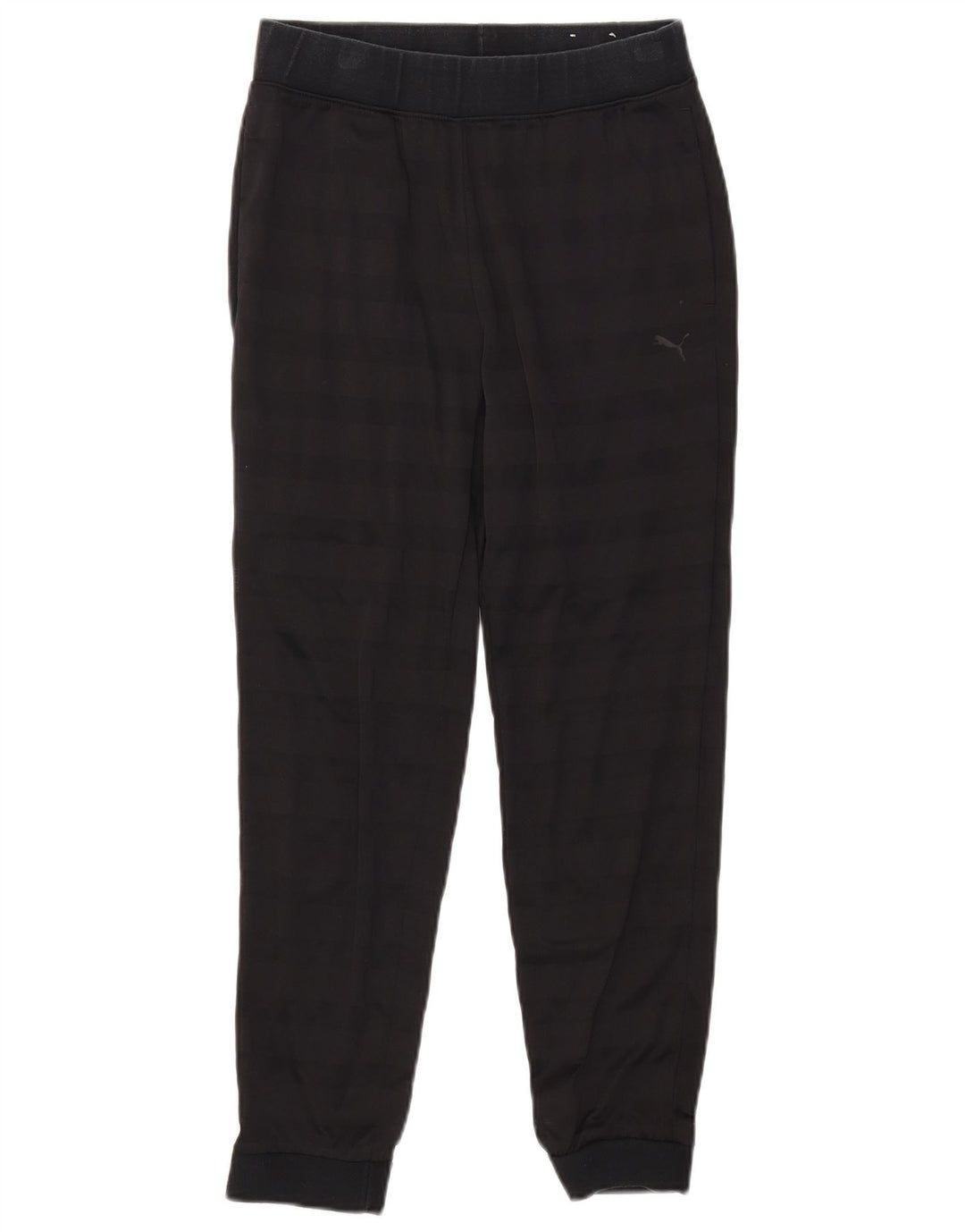 Puma Womens Tracksuit Trousers Joggers UK 10 Small Black Striped Polyester