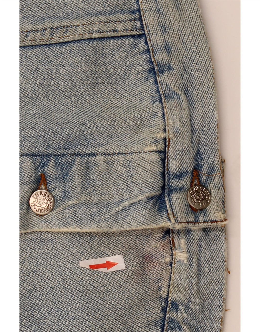 El Charro Mens Denim Jacket UK 42 XL Blue Cotton