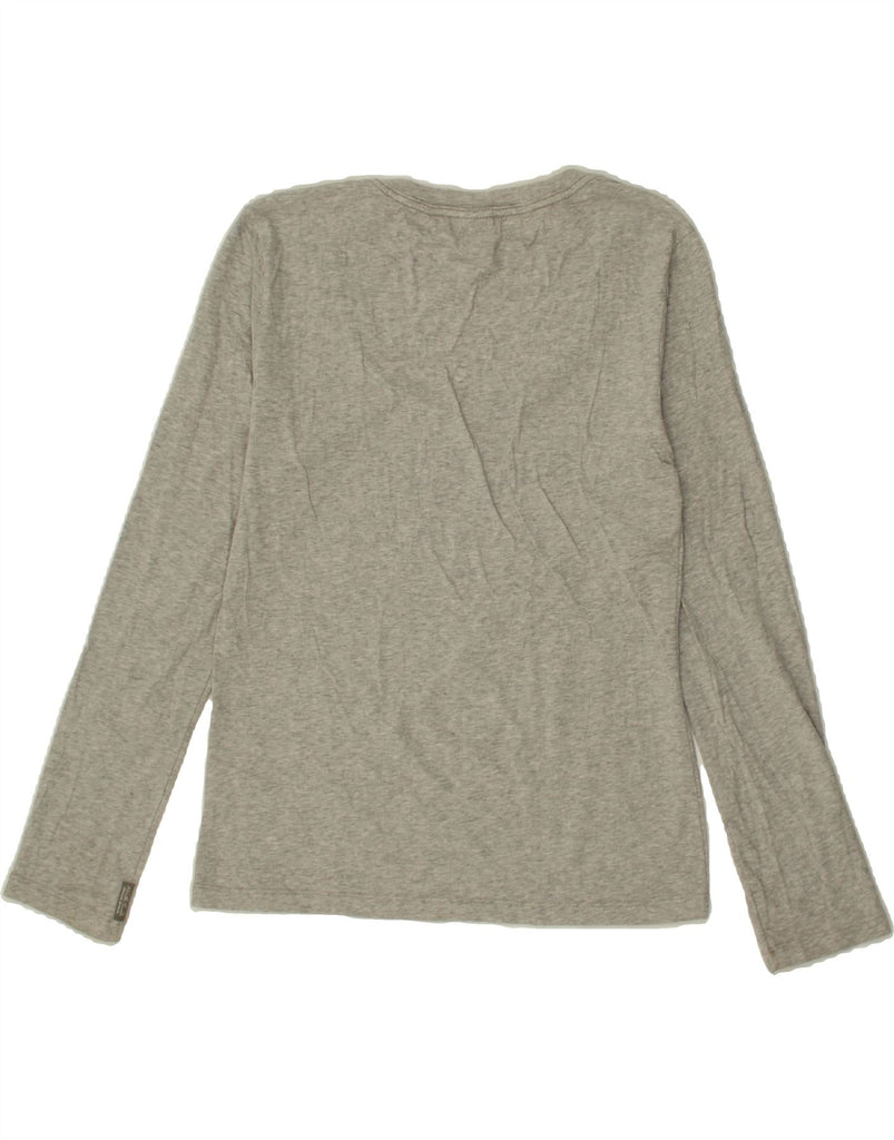 NORTH SAILS Womens Top Long Sleeve UK 14 Large Grey Cotton Vintage North Sails and Second-Hand North Sails from Messina Hembry 