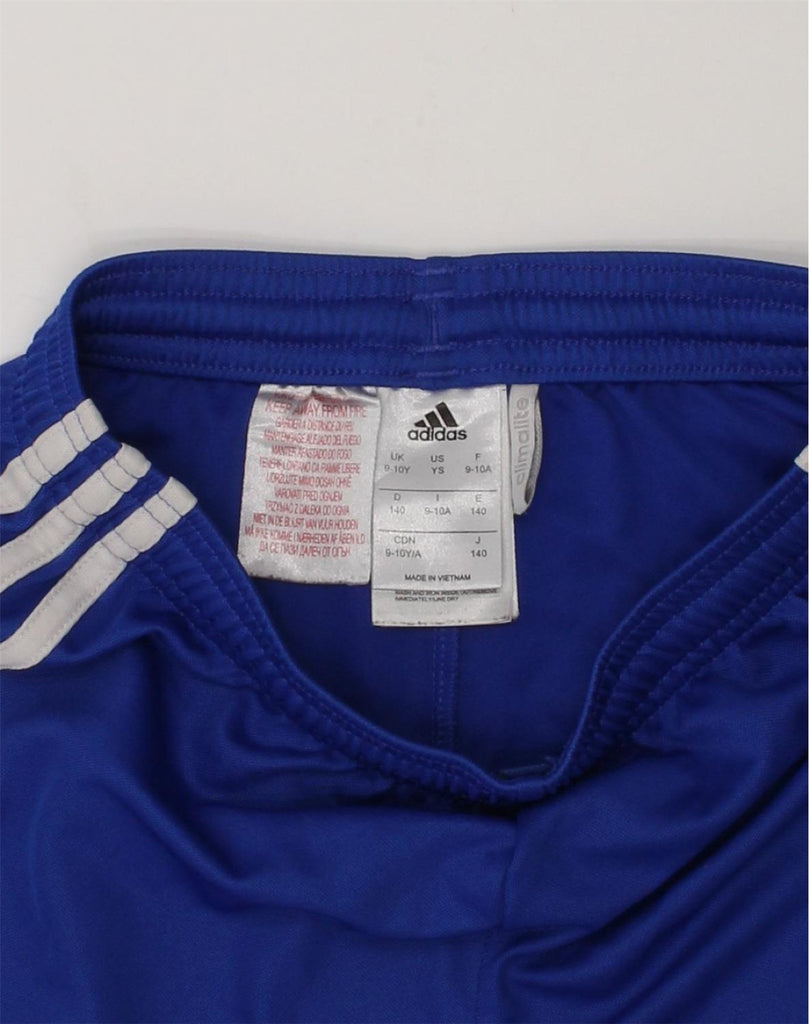 ADIDAS Boys Climalite Sport Shorts 9-10 Years Blue Polyester | Vintage Adidas | Thrift | Second-Hand Adidas | Used Clothing | Messina Hembry 