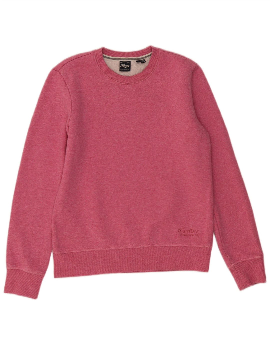 Superdry Womens Sweatshirt Jumper UK 8 Small Pink Cotton