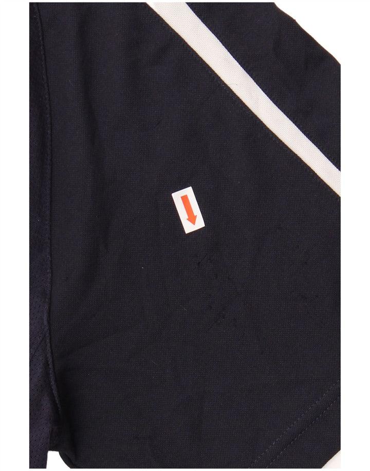 PUMA Mens Graphic T-Shirt Top Medium Navy Blue Colourblock Polyester
