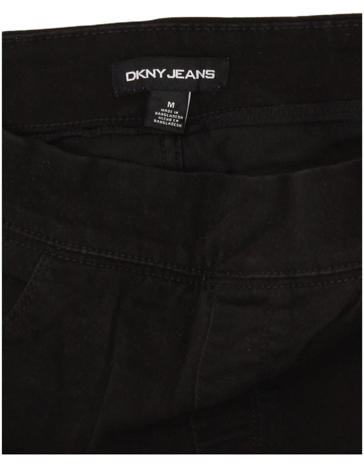 Dkny Womens Denim Shorts Medium W30 Black Cotton