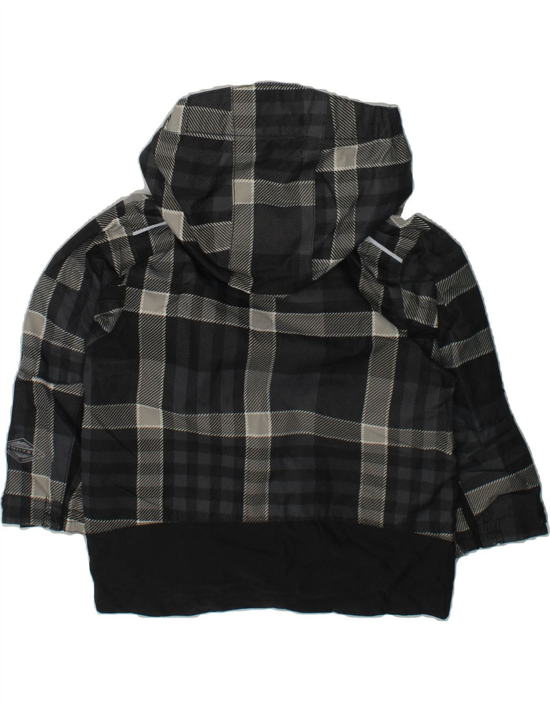 COLUMBIA Baby Boys Hooded Windbreaker Jacket 18-24 Months Black Check | Vintage Columbia | Thrift | Second-Hand Columbia | Used Clothing | Messina Hembry 