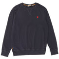 TIMBERLAND Mens Regular Fit Sweatshirt Jumper Large Navy Blue Cotton