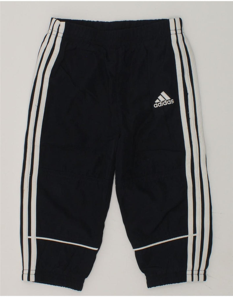 ADIDAS Baby Boys Joggers Tracksuit Trousers 9-12 Months Navy Blue | Vintage Adidas | Thrift | Second-Hand Adidas | Used Clothing | Messina Hembry 