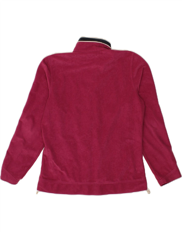 DIADORA Womens Velour Tracksuit Top Jacket UK 12 Medium Pink Polyester Vintage Diadora and Second-Hand Diadora from Messina Hembry 