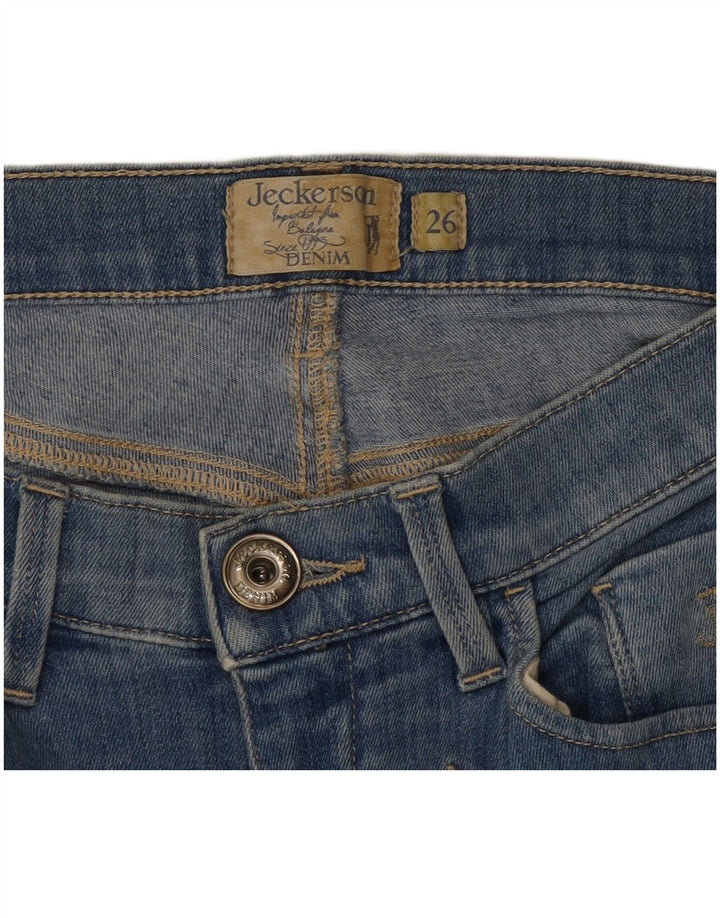 Jeckerson Womens Bootcut Jeans W26 L31 Blue Cotton