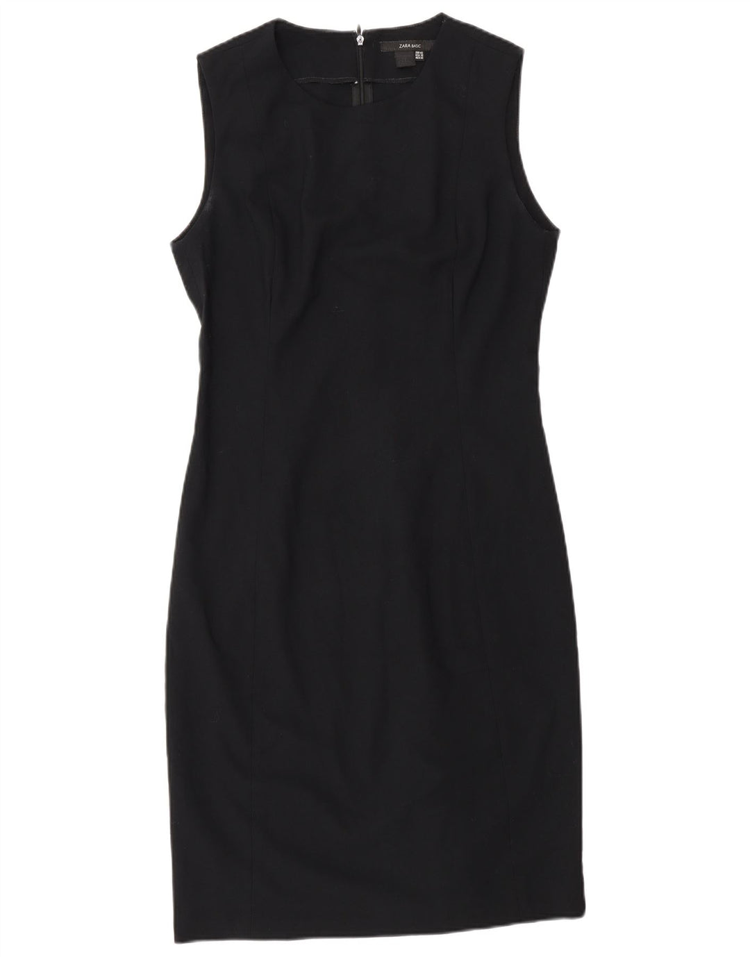 Zara Womens Sleeveless Sheath Dress EU 42 Large Black