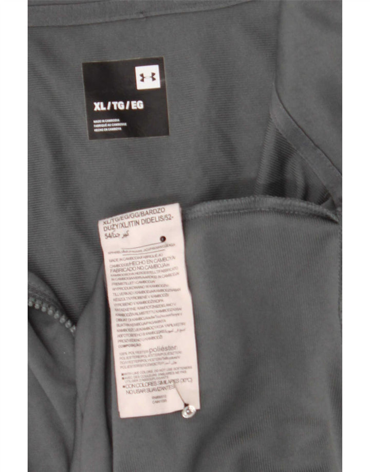 Under Armour Mens Tracksuit Top Jacket XL Grey Colourblock Polyester