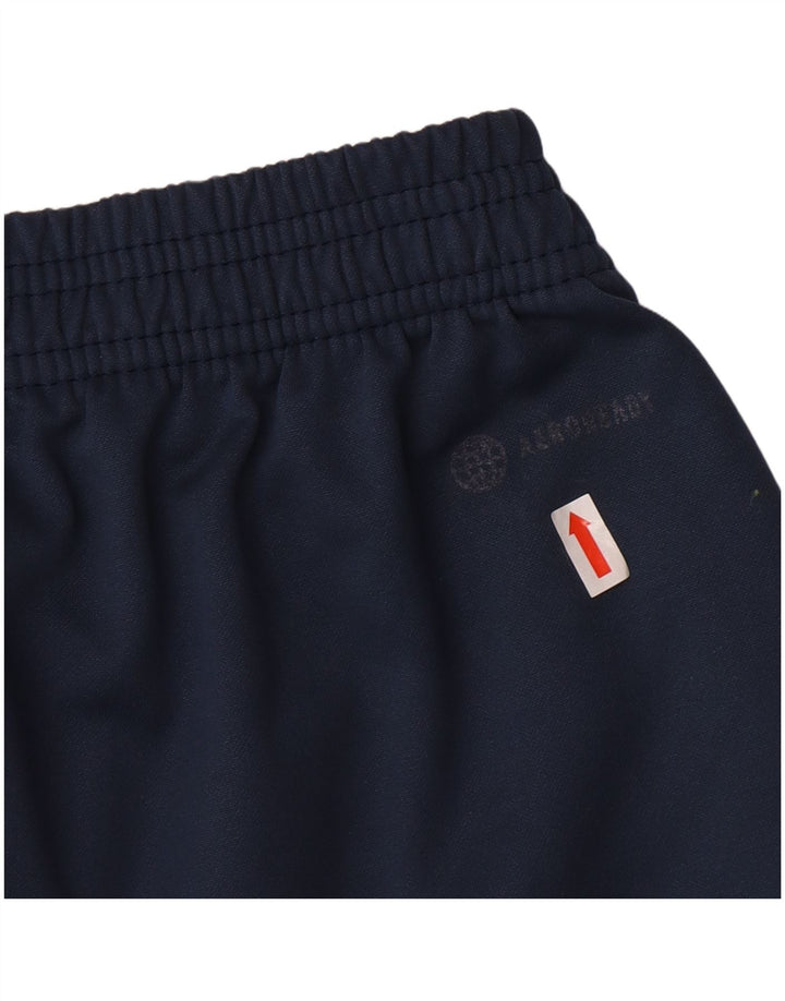 ADIDAS Boys Tracksuit Trousers 9-10 Years Medium Navy Blue