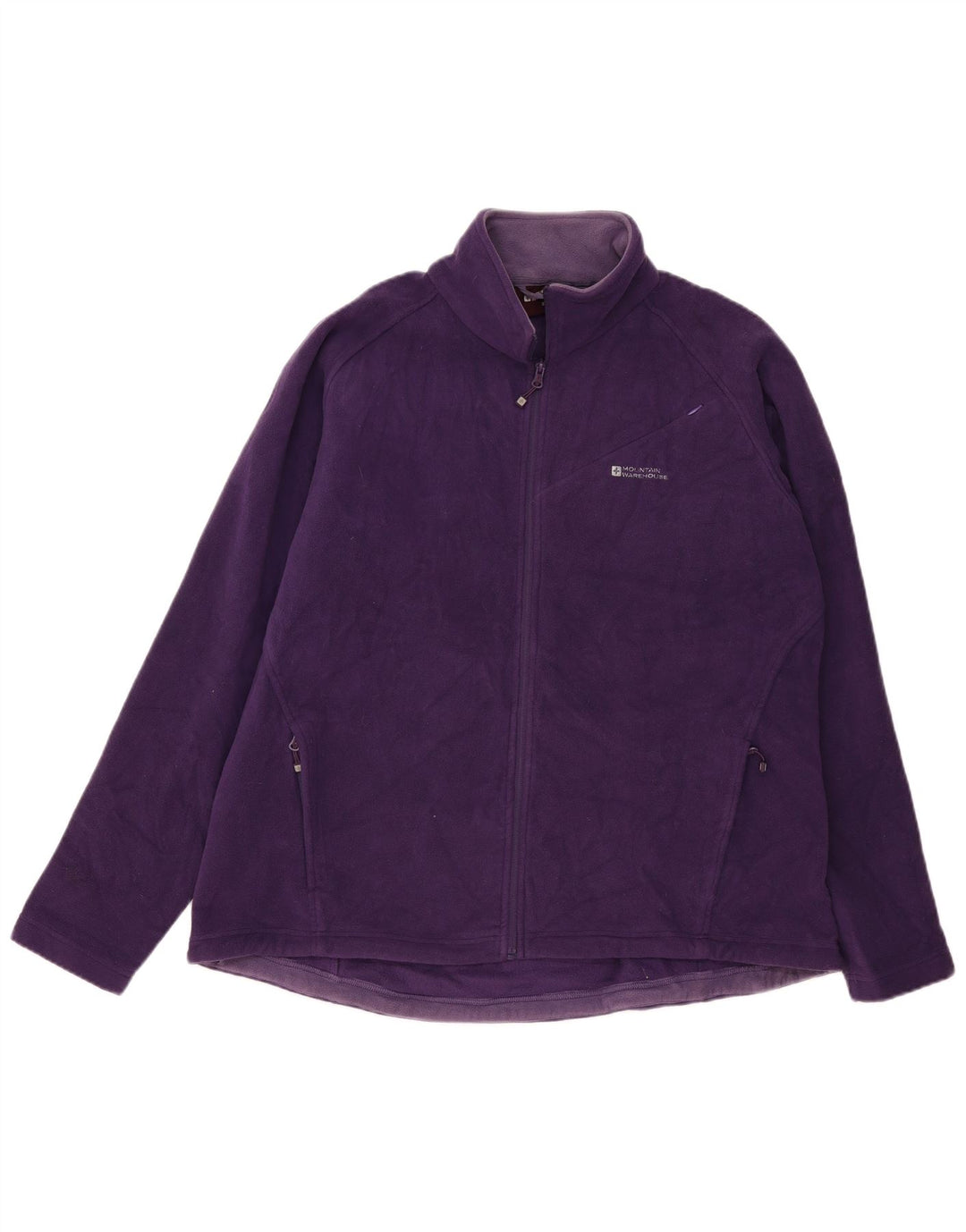 Mountain Warehouse Womens Fleece Jacket UK 22 3XL Purple Polyester