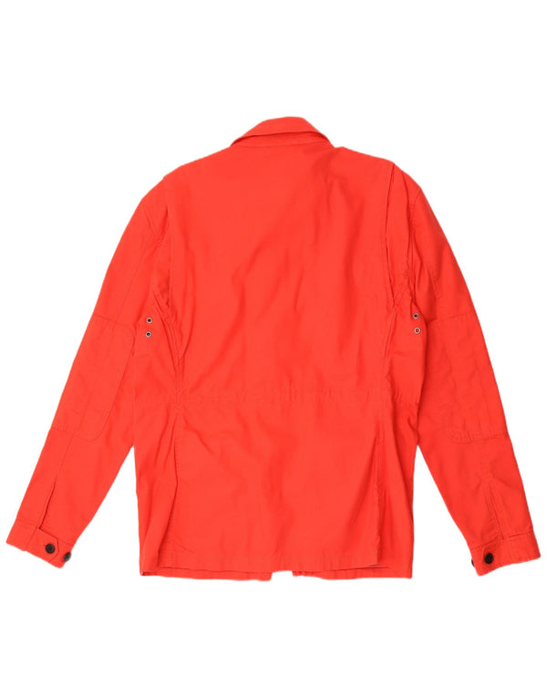 Tommy Hilfiger Mens Military Jacket UK 40 Large Red Cotton