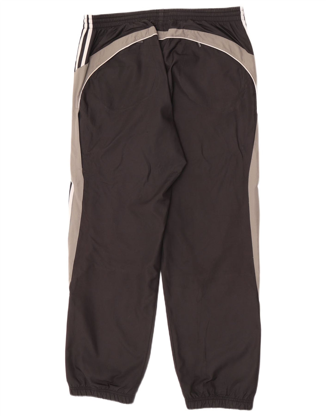 Adidas Mens Tracksuit Trousers Joggers Large Black Colourblock Polyester
