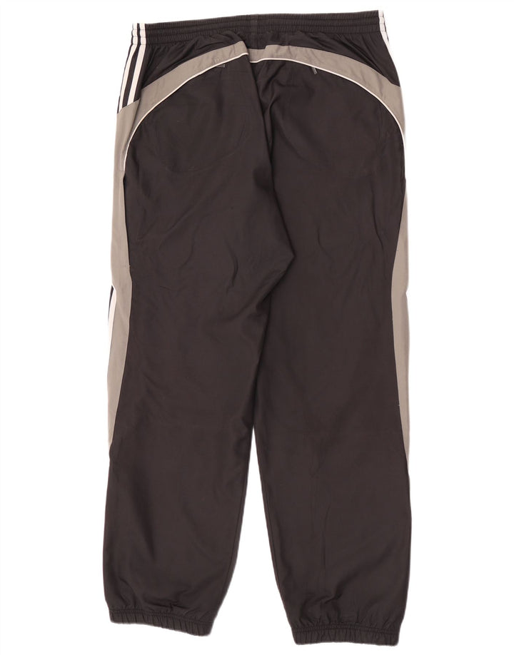 Adidas Mens Tracksuit Trousers Joggers Large Black Colourblock Polyester