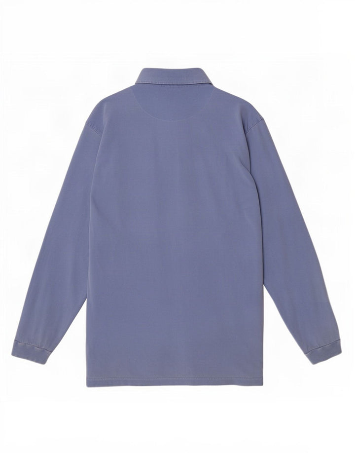 Oliver Brown Mens Long Sleeve Polo Shirt Medium Blue