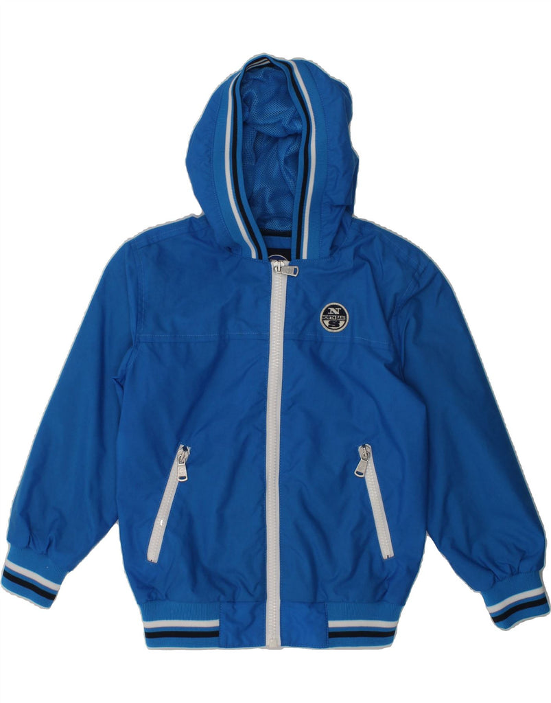 NORTH SAILS Boys Hooded Rain Jacket 3-4 Years Blue Nylon | Vintage North Sails | Thrift | Second-Hand North Sails | Used Clothing | Messina Hembry 