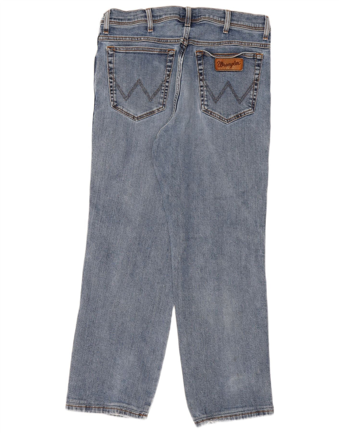 Wrangler Mens Texas Straight Jeans W36 L29 Blue Cotton