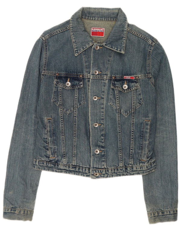 Kookai Boys Denim Jacket 11-12 Years XL Blue Cotton