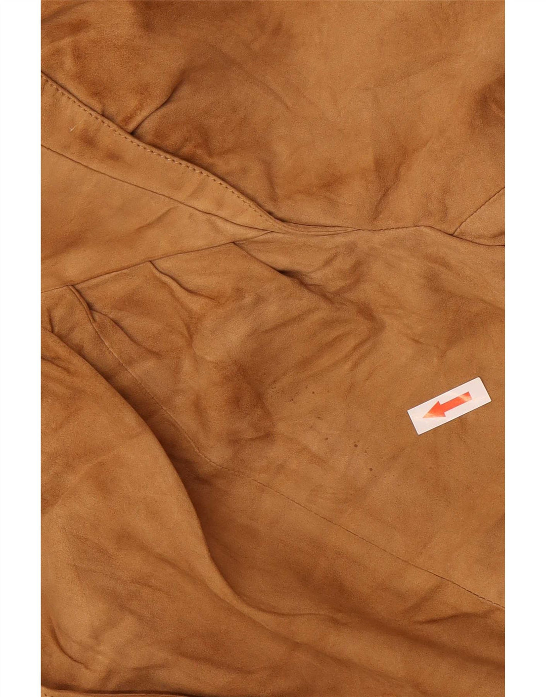 Vintage Womens Suede Bomber Jacket IT 42 Medium Beige Leather